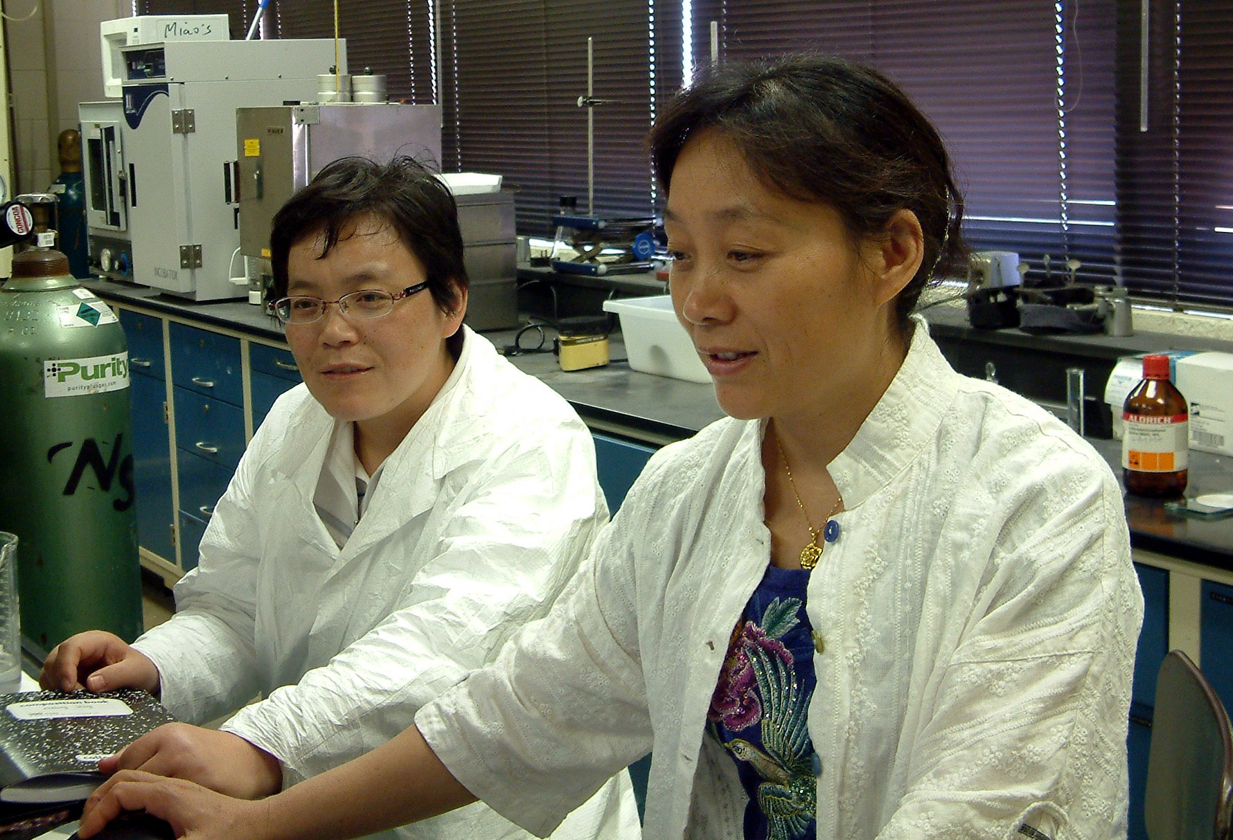 Profs. Wang (left) and Li (right)