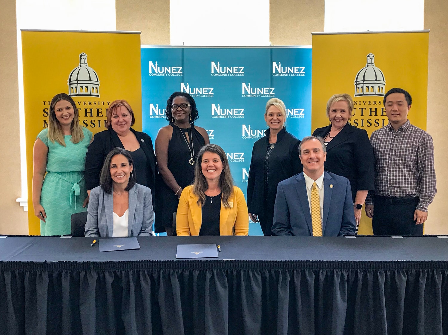 USM and Nunez Community College have entered into an agreement that will establish a transferable pathway for NCC students to become eligible for direct admission into USM’s Applied Technology and Industrial Engineering Technology/Logistics programs. 