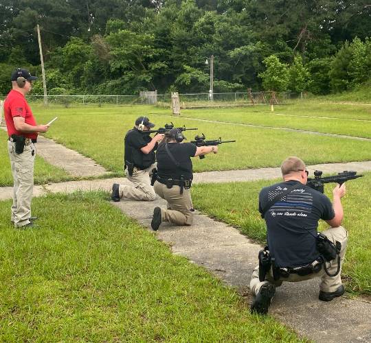 Officers Training on the Range Spring 2021