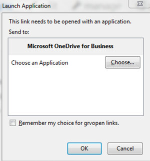 Step 6 - If you get an additional screen, select ok to open Microsoft One Drive 