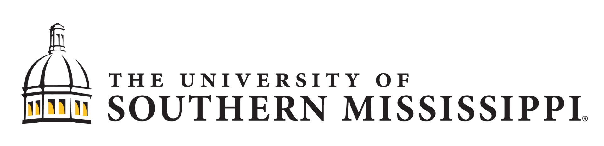 Horizontal logo for The University of Southern Mississippi