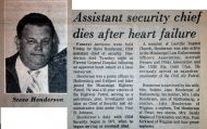 &quot;Associate Security Chief Dies After Heart Attack&quot;