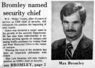 &quot;Bromley Named Security Chief&quot;