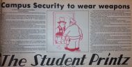 &quot;Campus Security To Wear Weapons&quot; Student Printz February 18, 1975