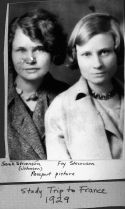 Sarah Stevenson Johnson's passport picture with her sister