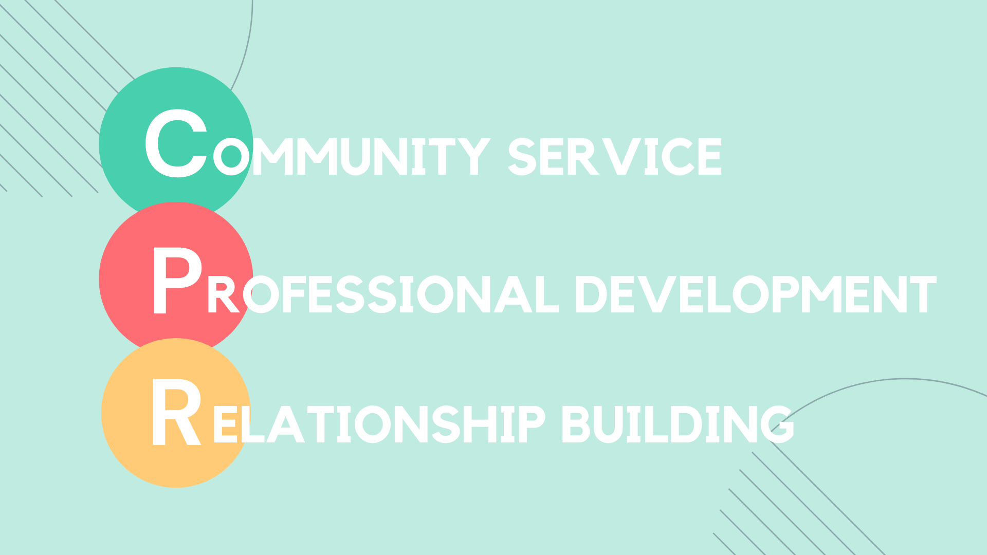 Community Service Professional Development Relationship Building