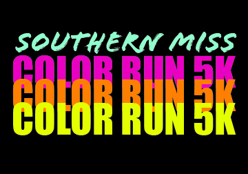 Southern Miss Color Run 5K Logo
