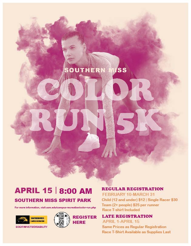 Color Run 5k Flyer 2023