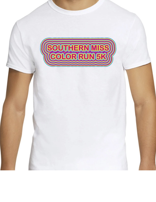 Color Run 5k Tshirt Design 2023