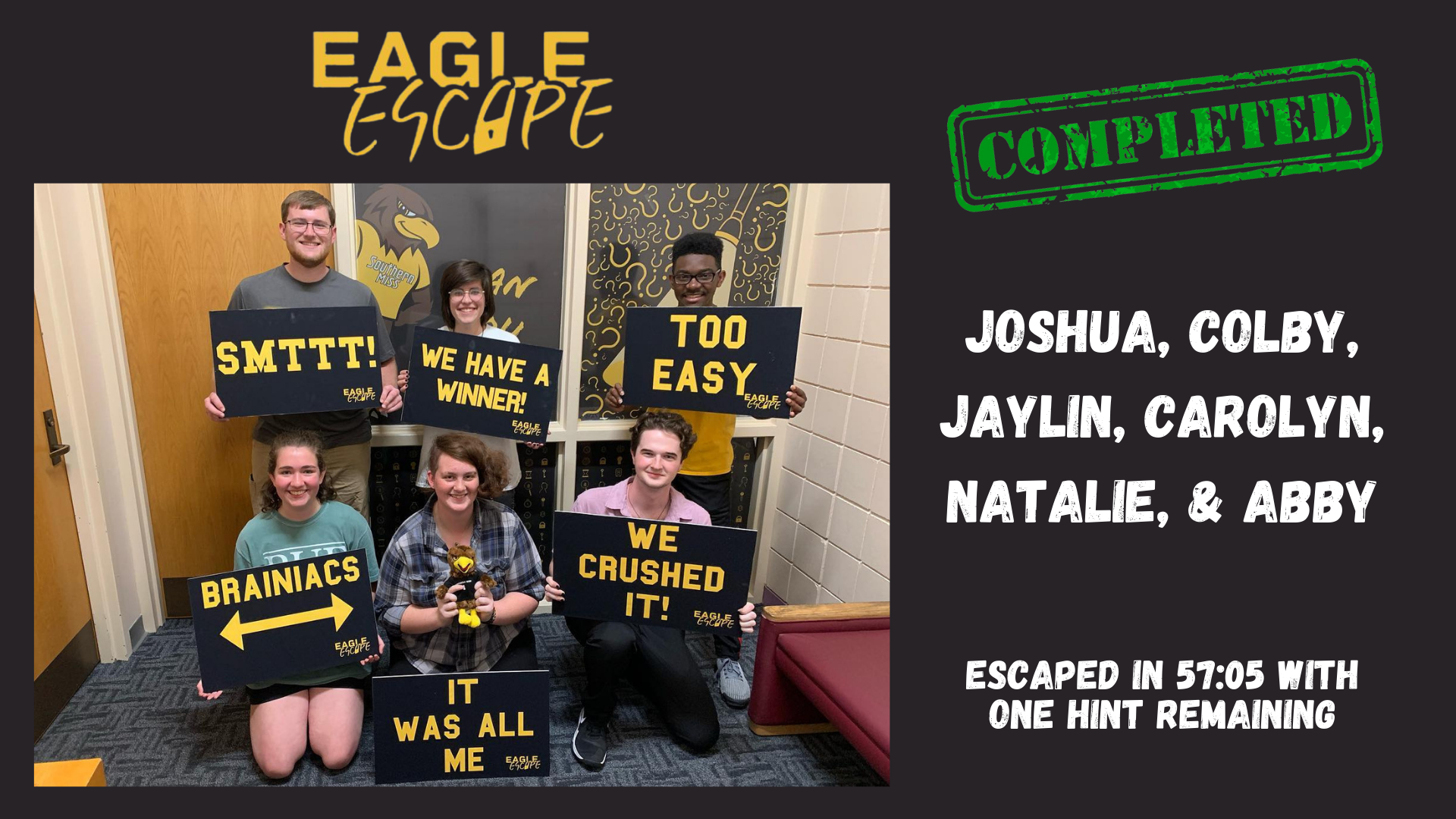 Eagle Escape Winner Photo Eagle Escape Winner Photo