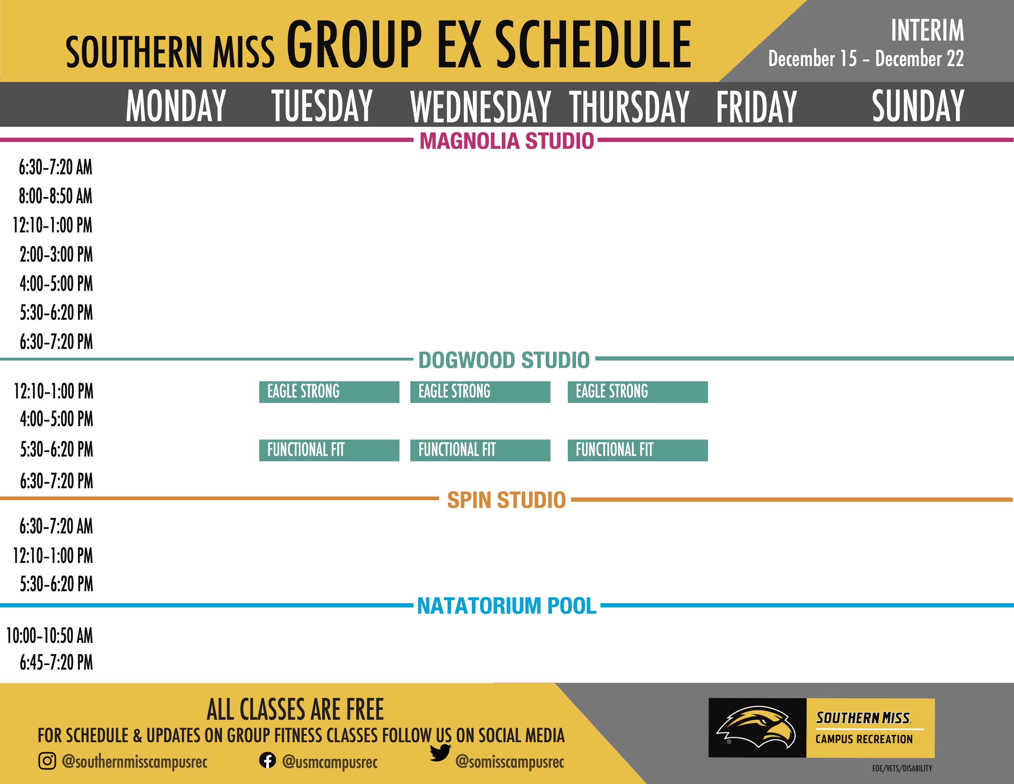 December Interim Group Ex Schedule December Interim Group Ex Schedule