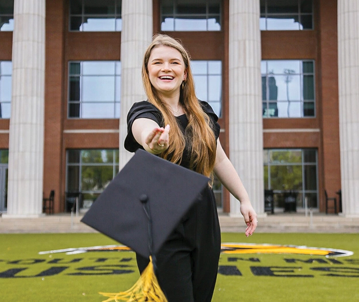 woman with graduation cap