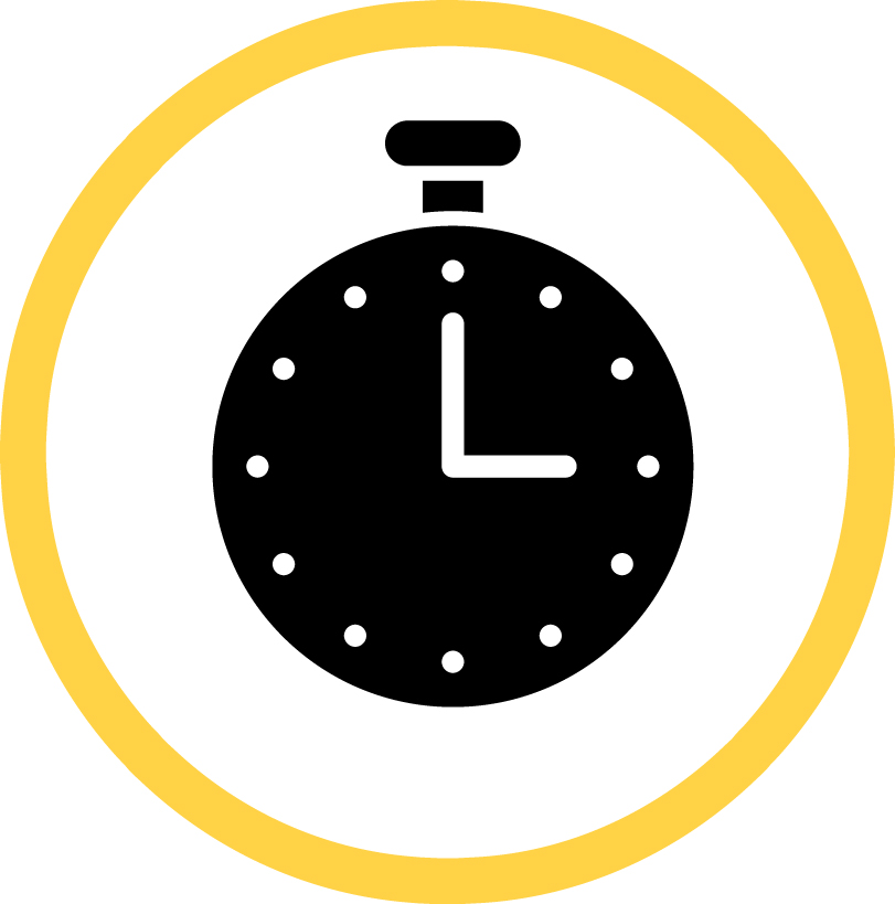 Deadline ico depicting a stopwatch