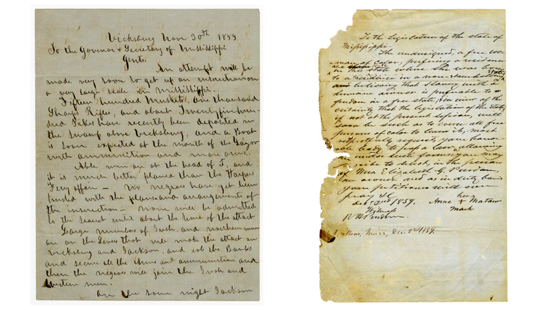 Civil War Governors of Mississippi Letters
