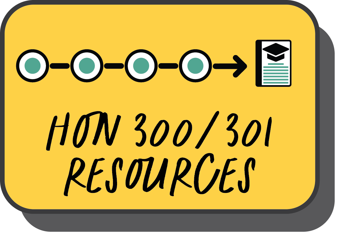 Hon 300/301 Resources and Forms