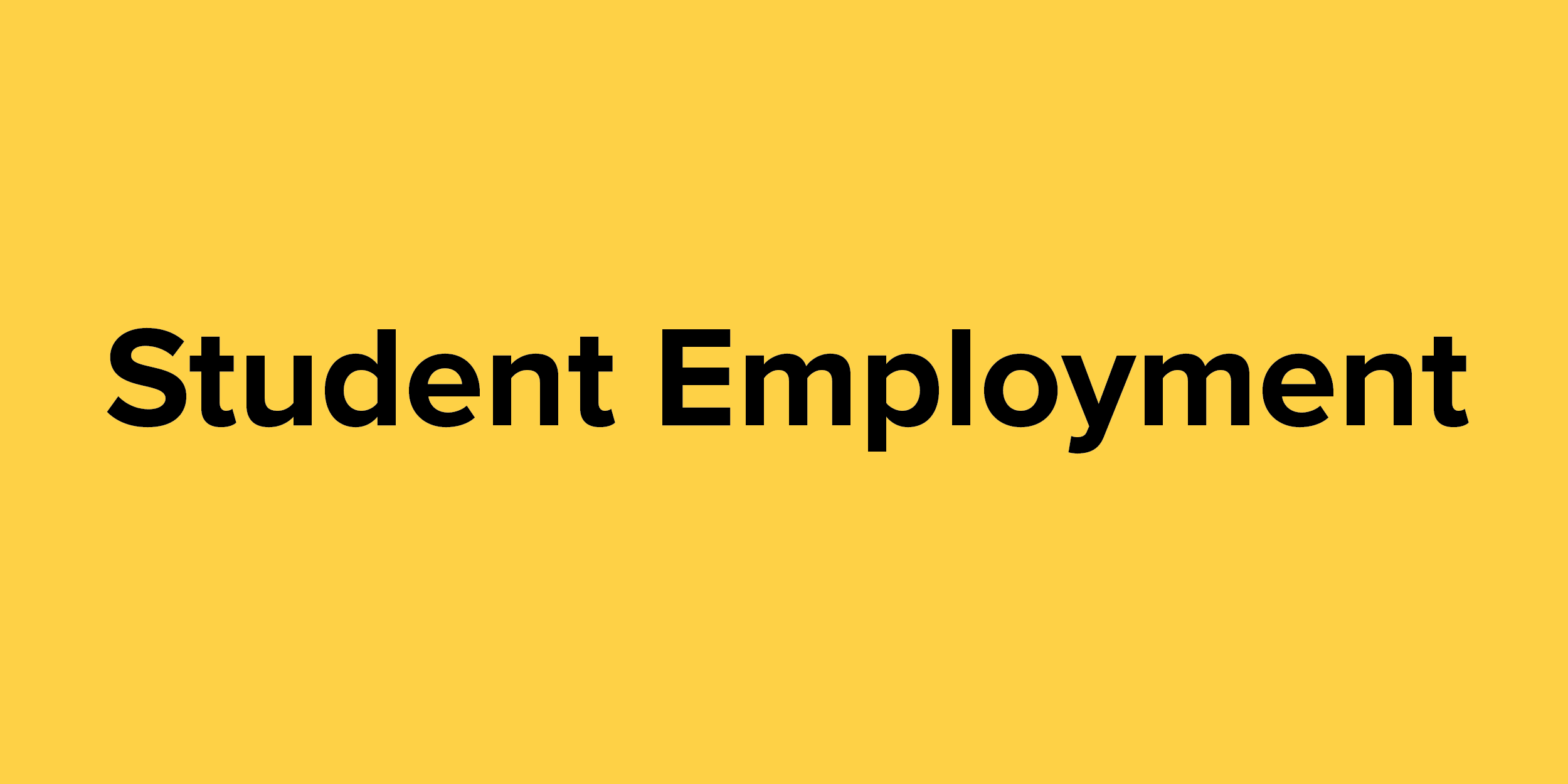 student employment