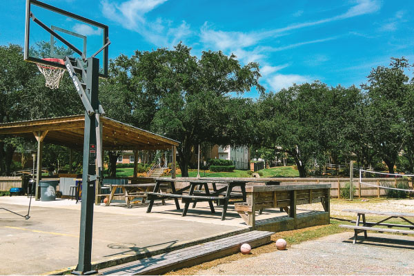 Basketball/Deck Area