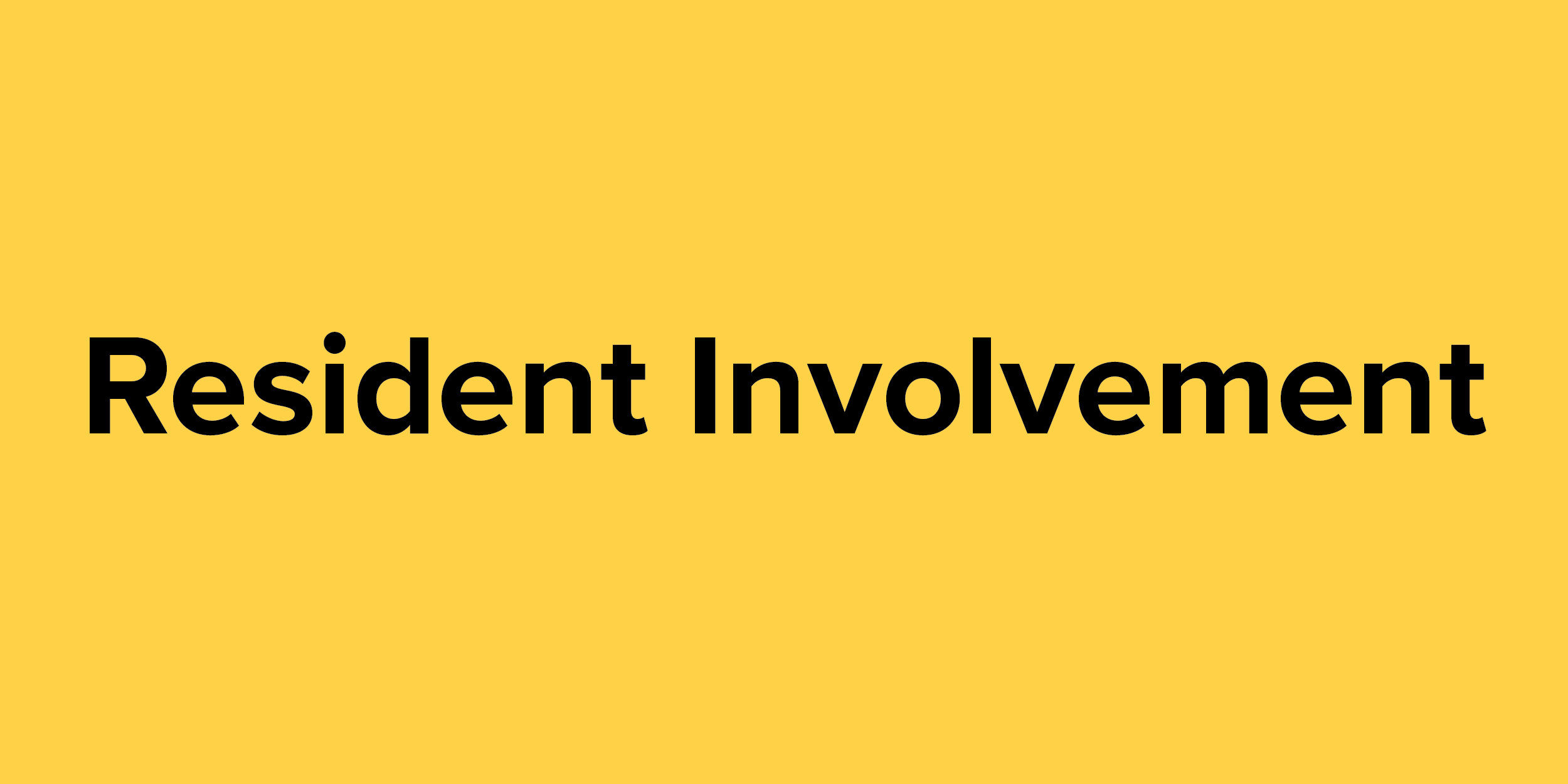 resident involvement