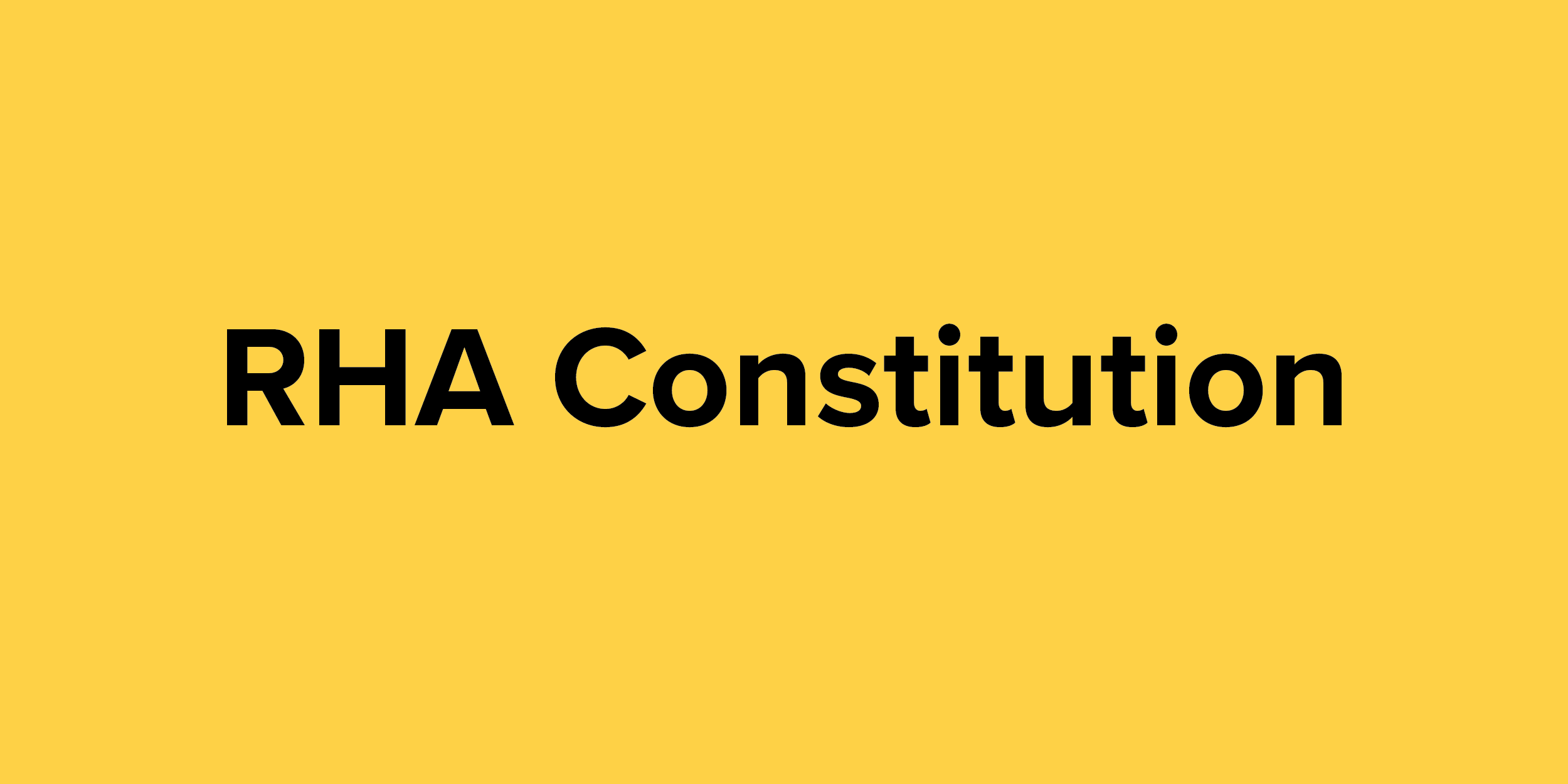 RHA Constitution