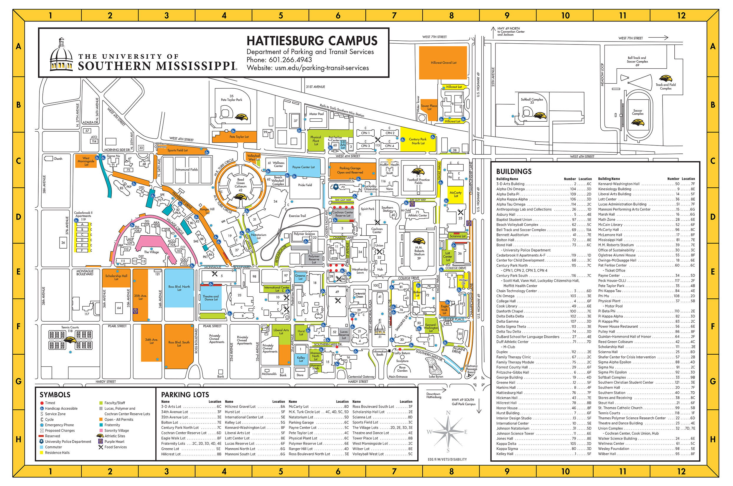Hattiesburg Campus Parking