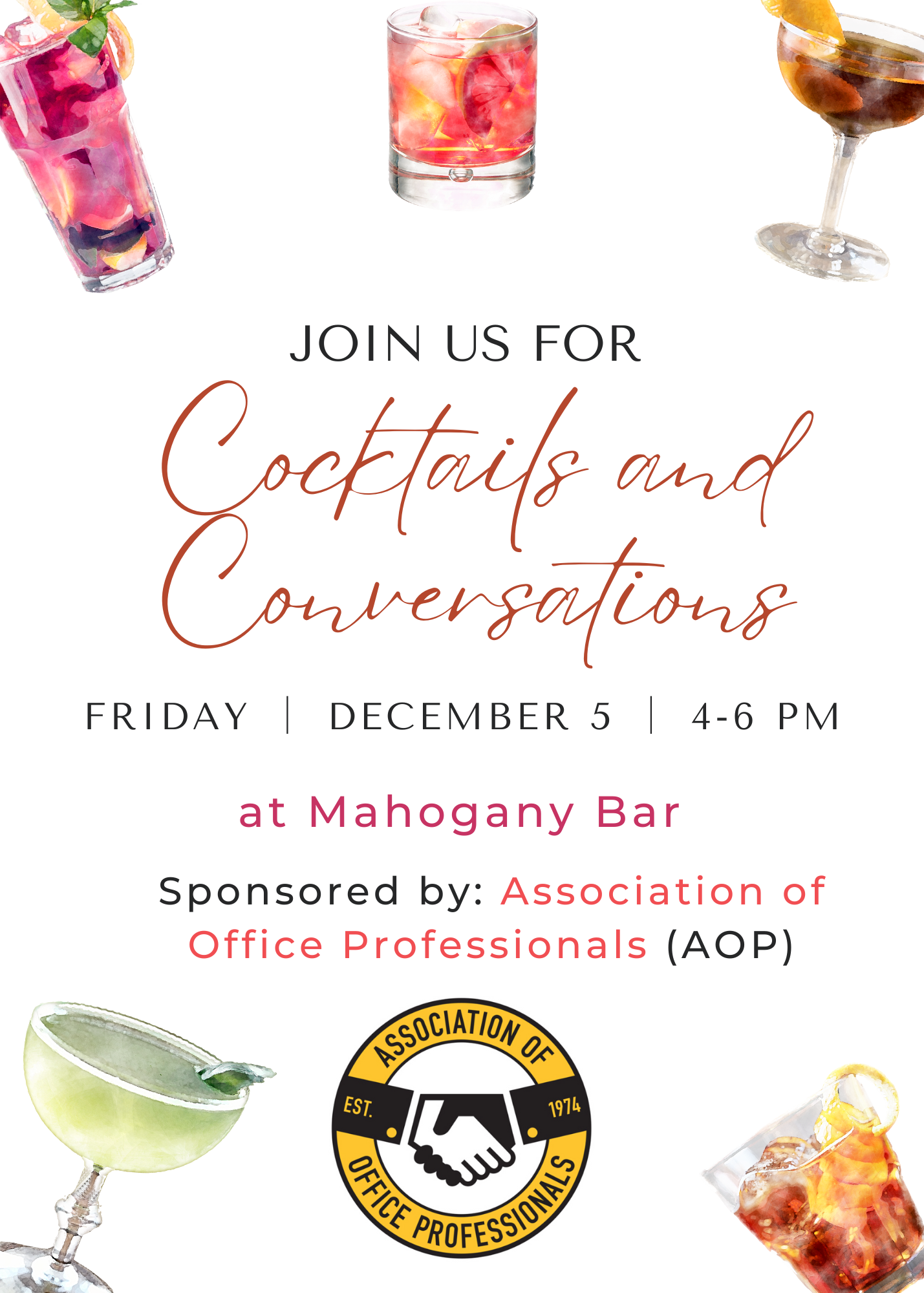 Cocktails & Conversations Cocktails & Conversations