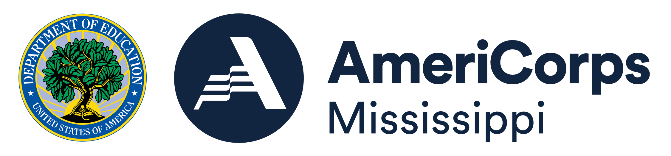 US Deparment of Education and Americorps Logos