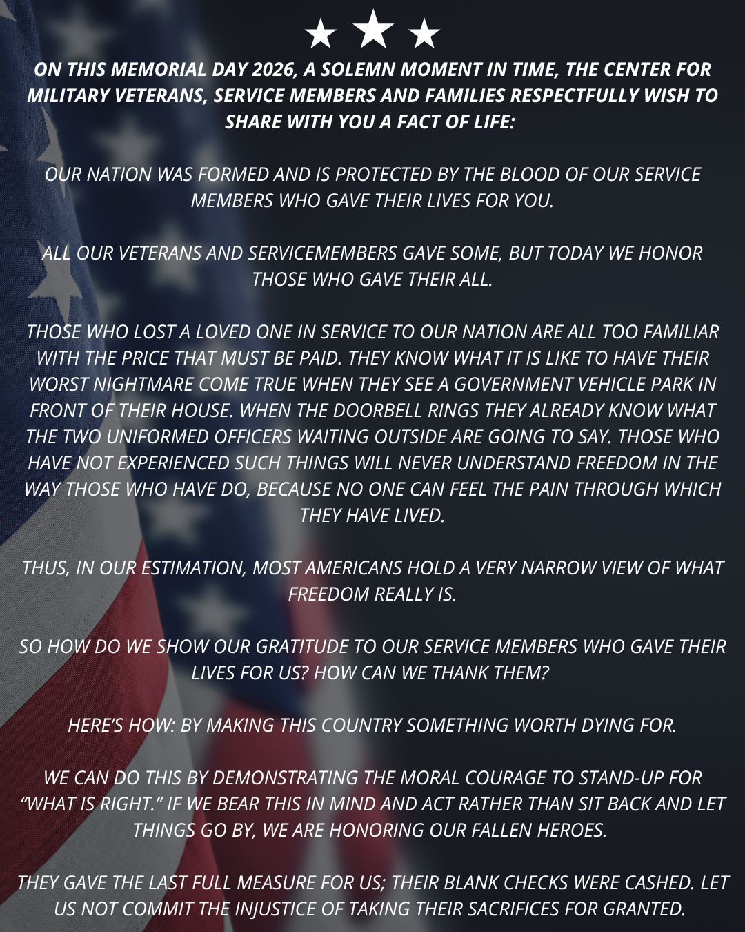 Memorial Day 2026