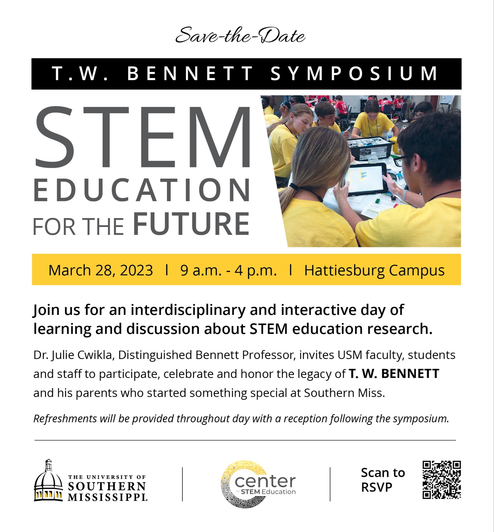 T. W. Bennett Symposium Save the Date