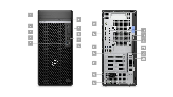 Dell High End Desktop Ports