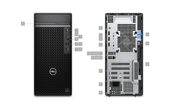 Dell High End Desktop Ports