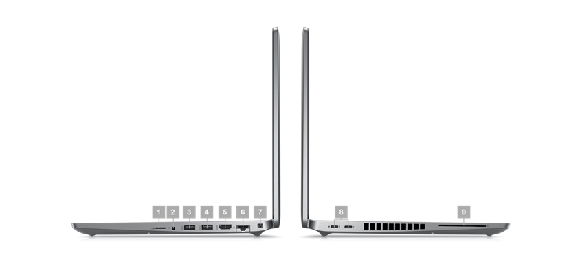 Dell High End Notebook Ports