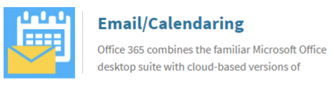 Email/Calendaring icon Select Email/Calendaring