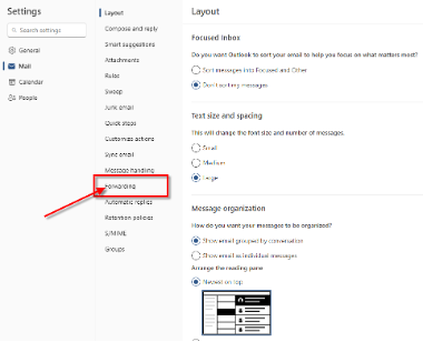 Step 3 - Select Forwarding