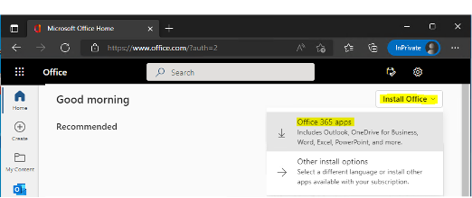 Install Office Apps
