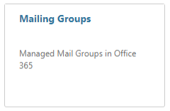 Mailing Groups Select Mailing Groups