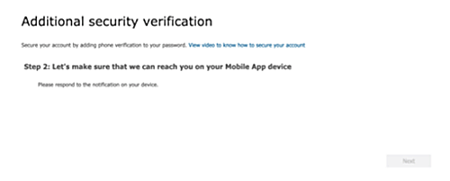 Additional security verification step 2