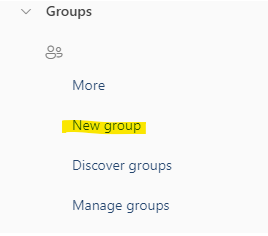 Select New Group