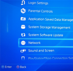 PS4 network