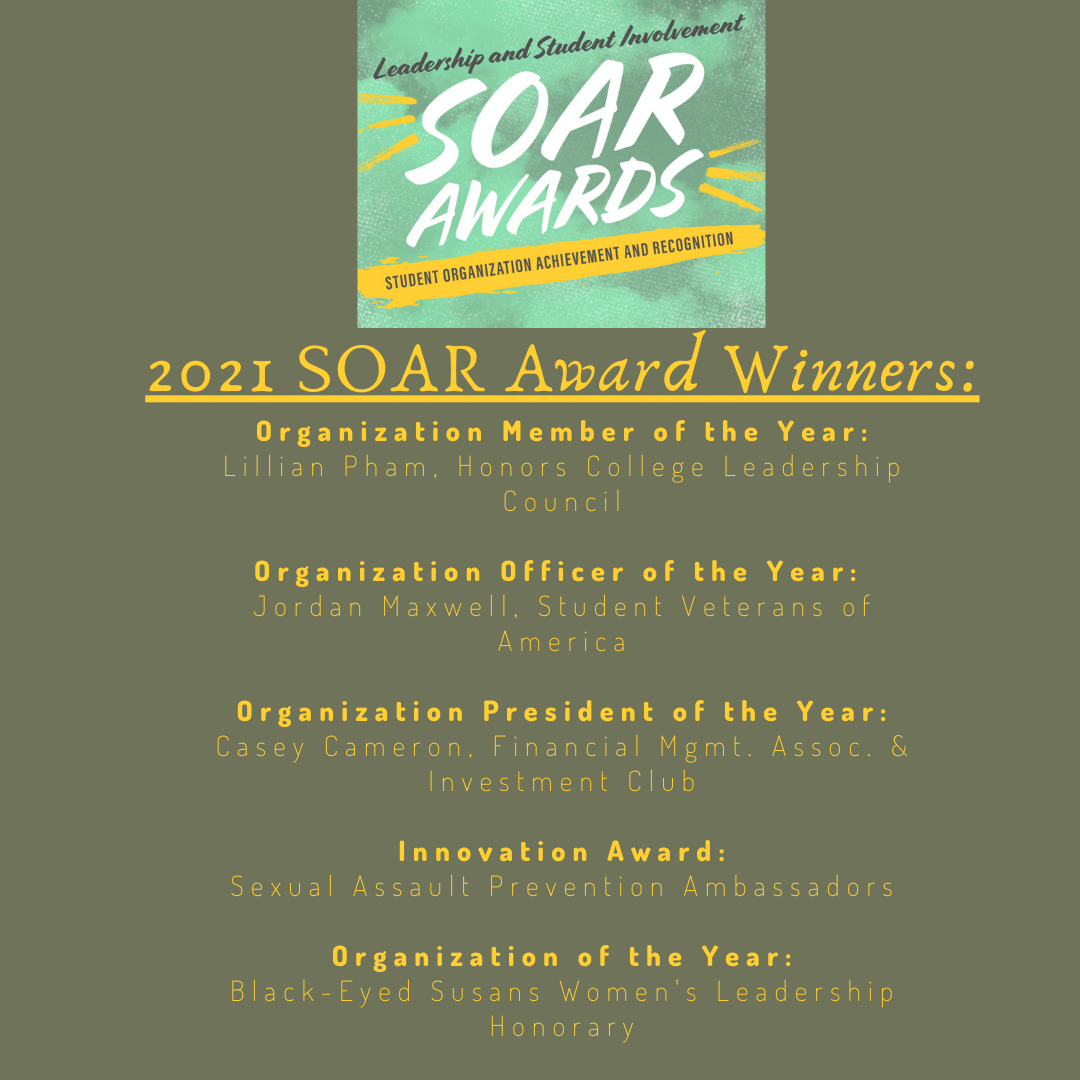 SOAR Awards Office of Leadership and Student Involvement The