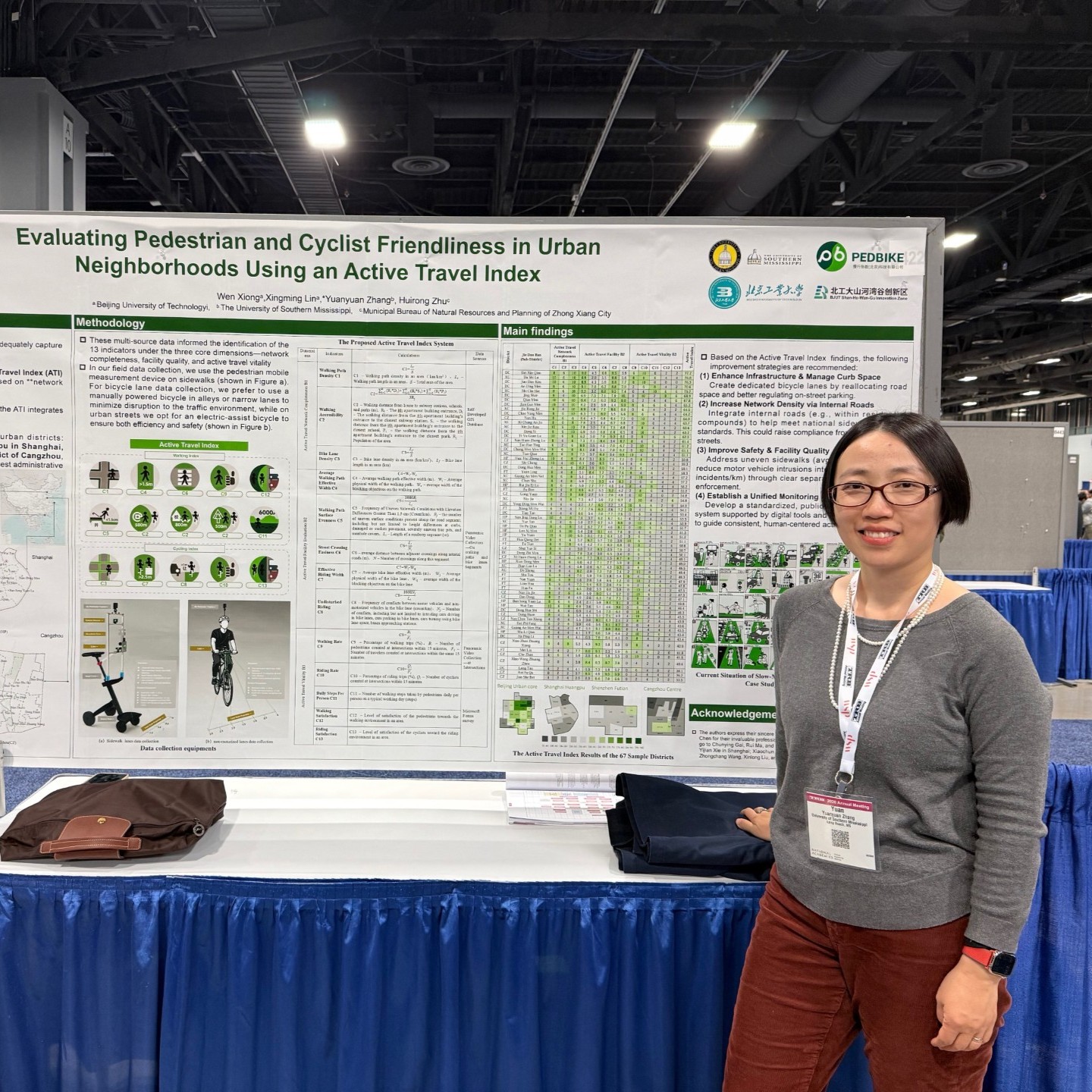 Photo of Yuan Zhang at conference