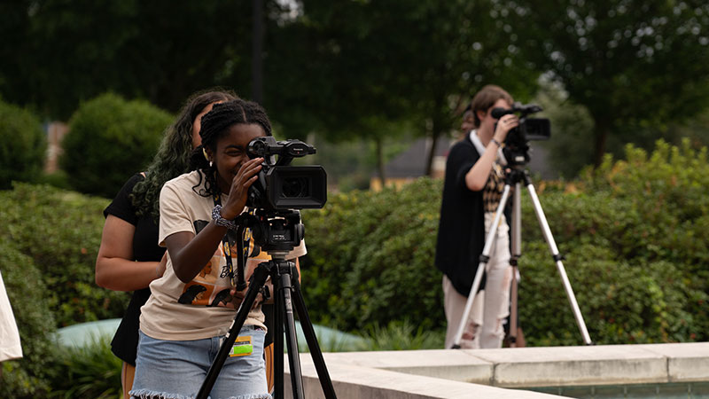 sm2 students filming