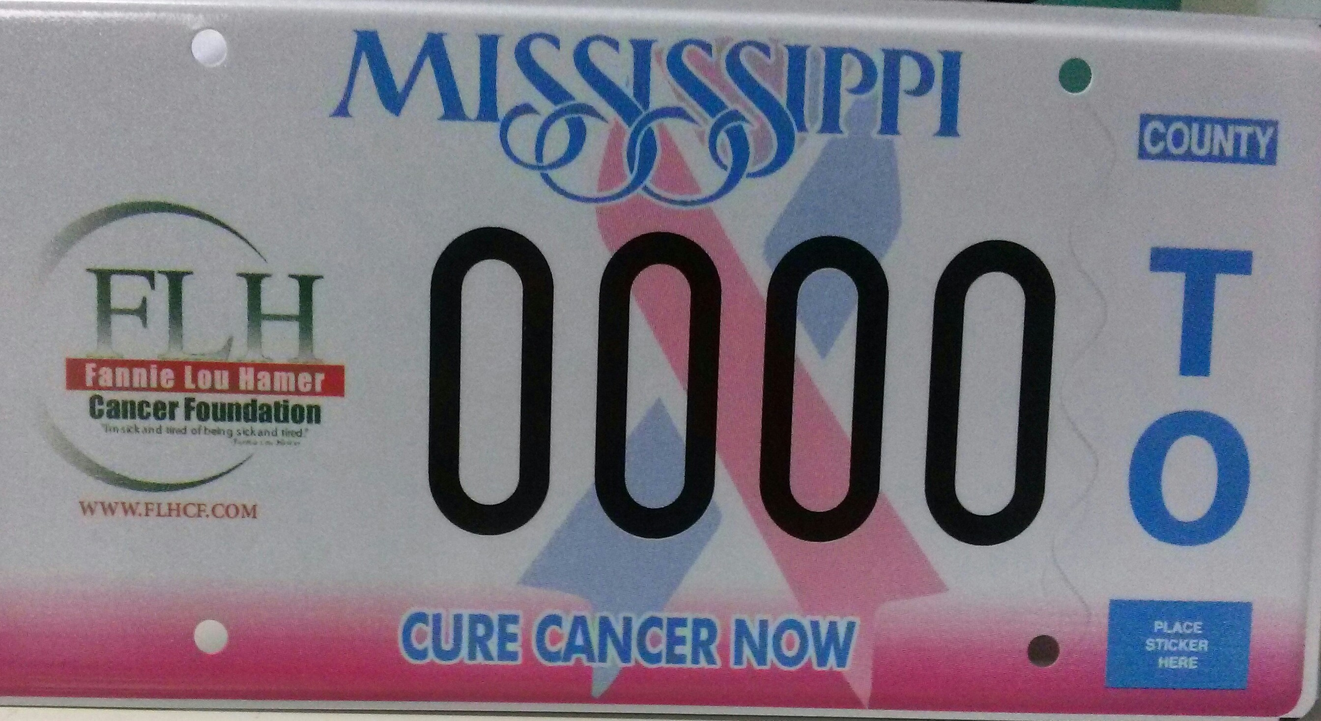 Fannie Lou Hamer Cancer Foundation Gets State License Plate The University Of Southern Mississippi