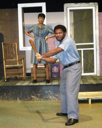 Kimberly Morgan, left and Terry Jordan play lead roles in Southern Miss production of "Fences" 