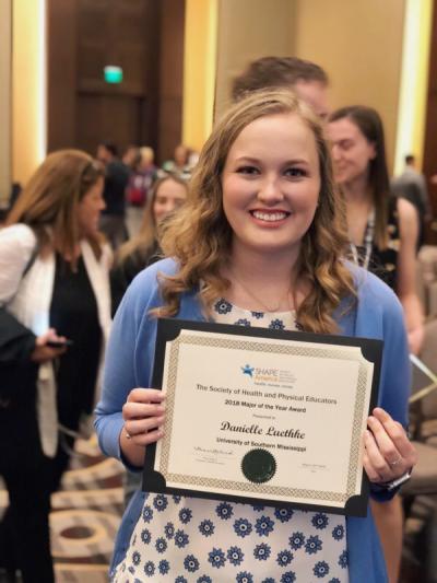 USM Student Wins Recognition from SHAPE America | The University of ...