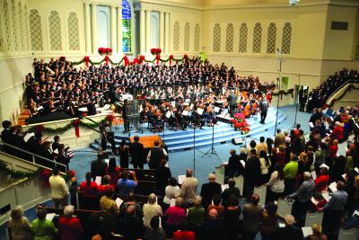 Sounds of the season will reverberate throughout the sanctuary at Main Street Baptist Church in Hattiesburg as The University of Southern Mississippi Symphony Orchestra presents its annual Holiday Choral Spectacular at 7:30 p.m. on Tuesday, Dec. 2 and Thursday, Dec. 4.