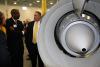President Rodney Bennett attends GE Aviation facility opening Tuesday.