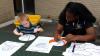 Southern Miss Lady Eagles visit The Children's Center.