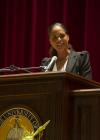 Former CNN anchor Soledad O'Brien speaks at Southern Miss. (Photo by Kelly Dunn)