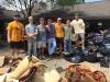 USM fraternity brothers break while cleaning out flooded houses in Louisiana.