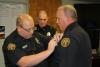 Lt. Shannon Yates being pinned by Lt. Jared Pierce.